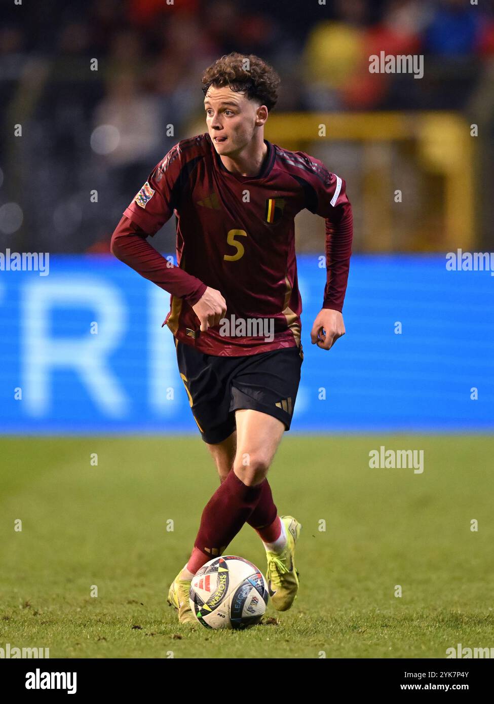 BRUXELLES - Maxim de Cuyper del Belgio durante la partita di UEFA Nations League tra Belgio e Italia allo stadio King Baudouin il 14 novembre 2024 a Bruxelles, Belgio. ANP | Hollandse Hoogte | GERRIT VAN KEULEN Foto Stock