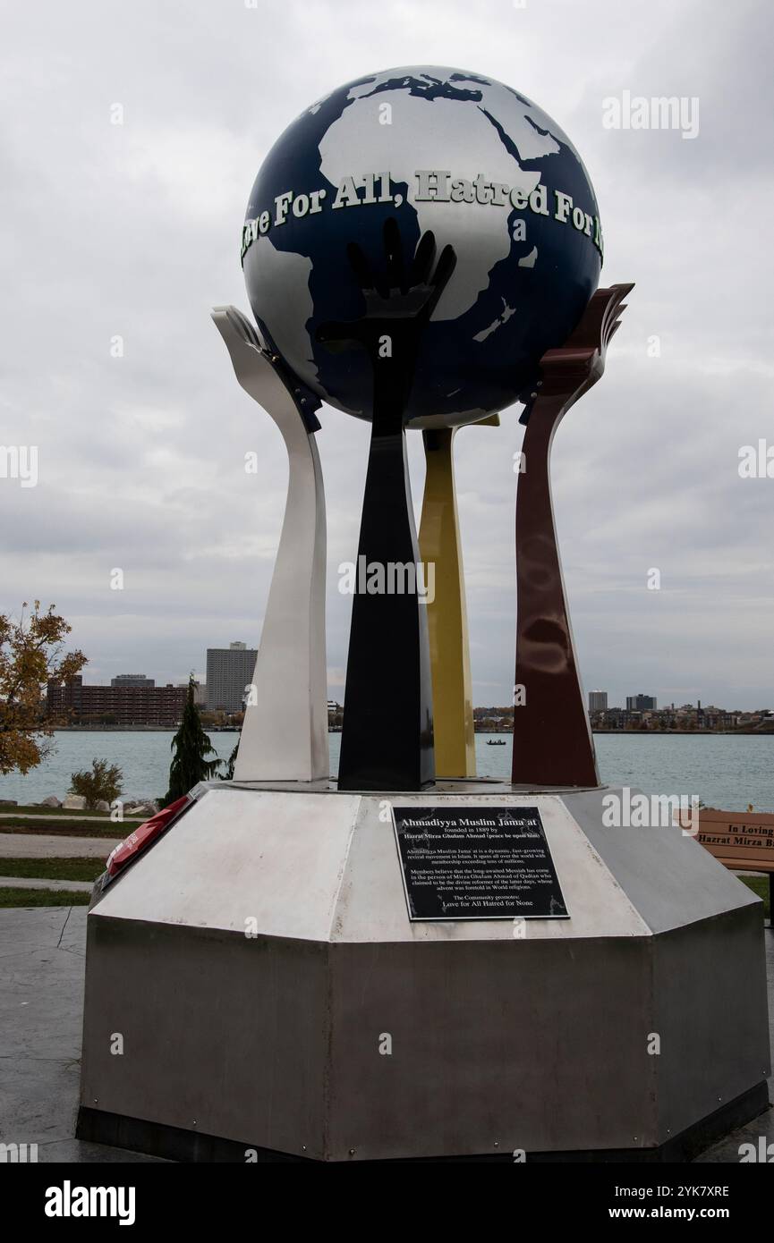 Parco Windsor Sculpture Garden a Windsor, Ontario, Canada Foto Stock