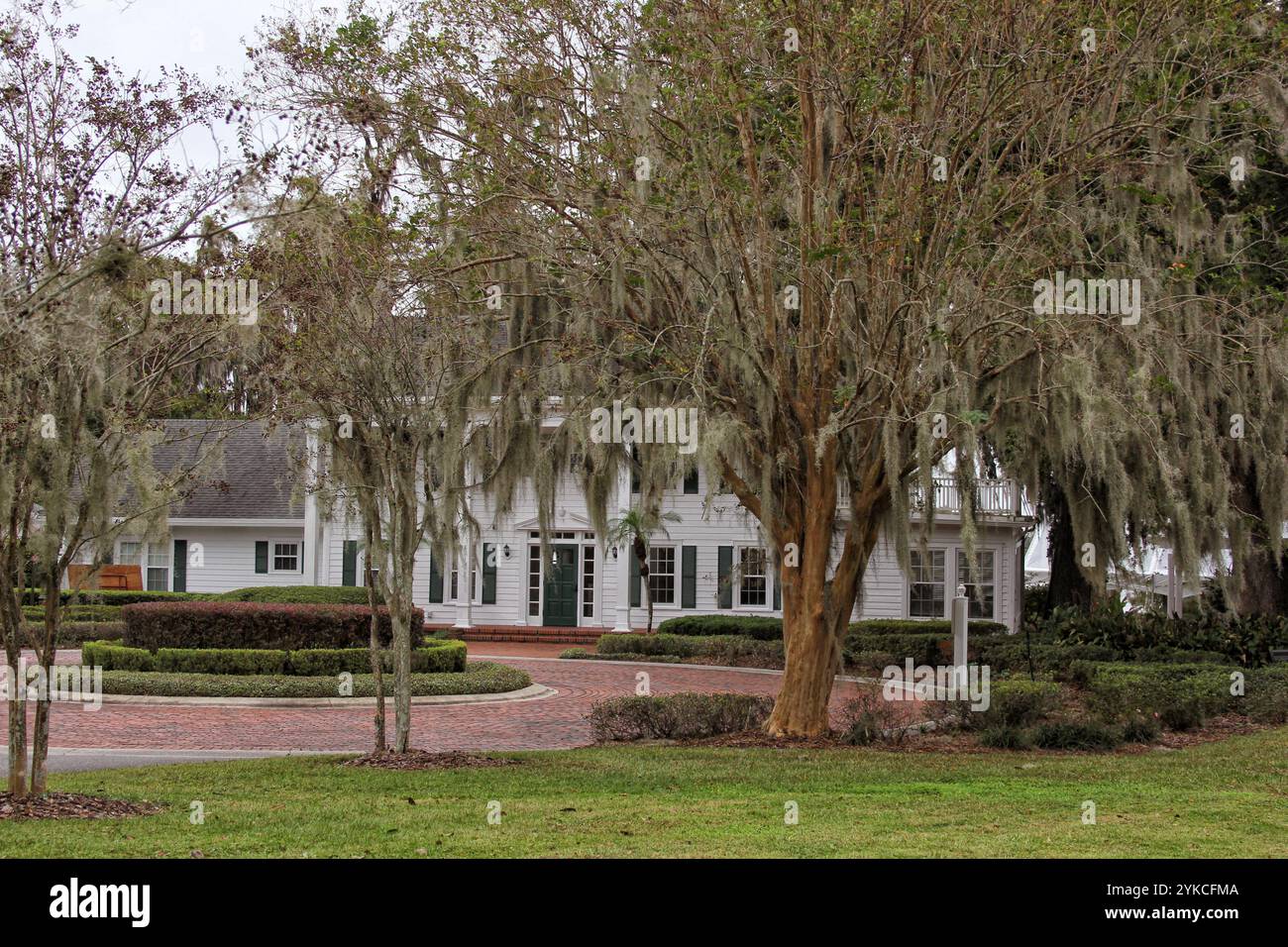 Storica residenza in stile coloniale situata a Orlando, Florida Foto Stock