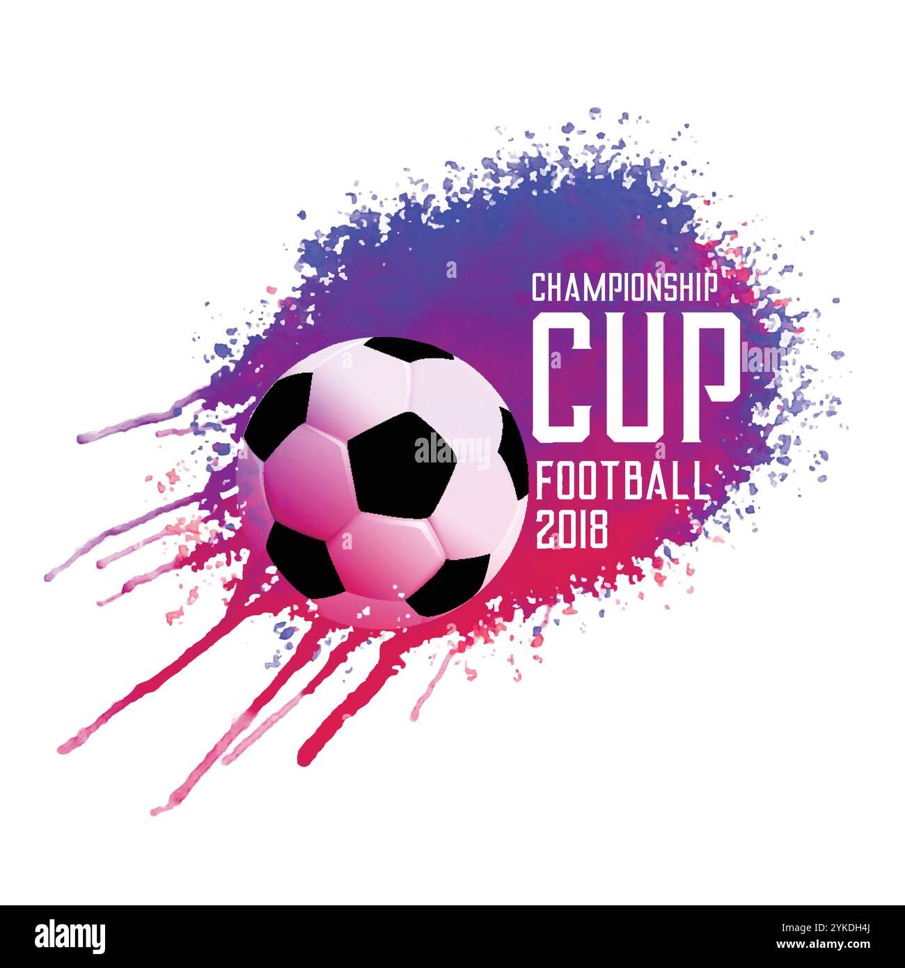 Abstract calcio spruzzi di inchiostro sullo sfondo Illustrazione Vettoriale