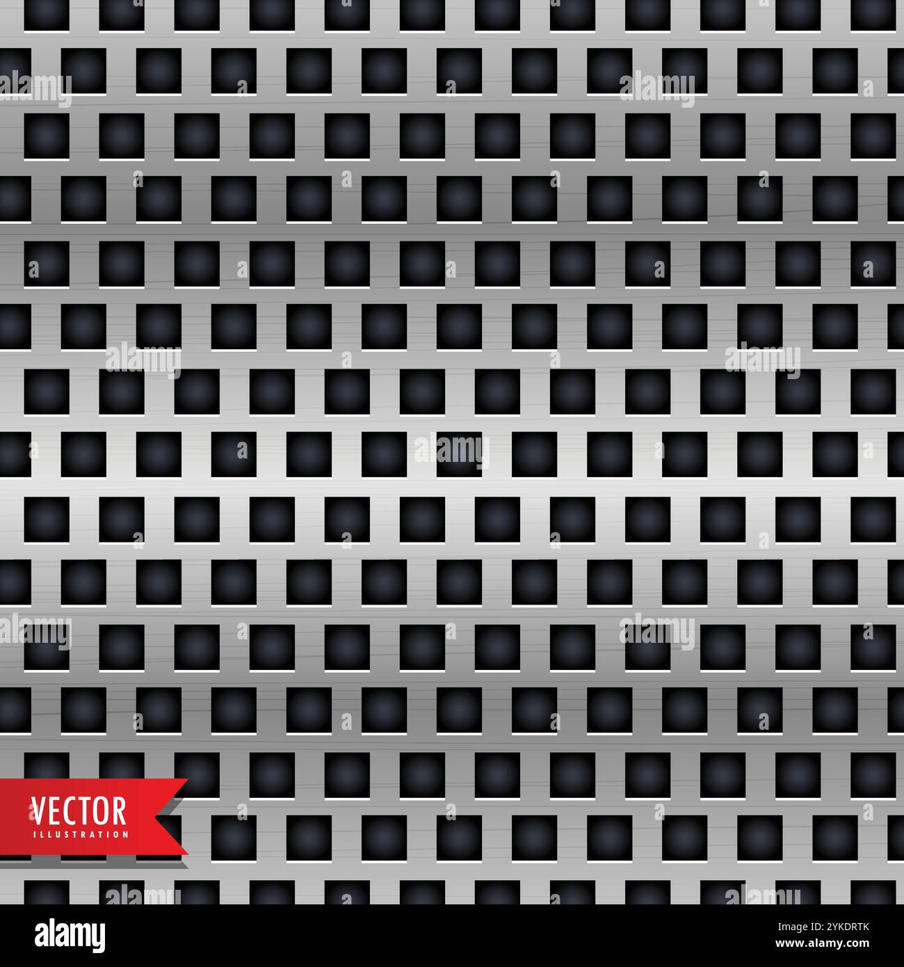 Sfondo di metallo con pattern di piastrelle Illustrazione Vettoriale