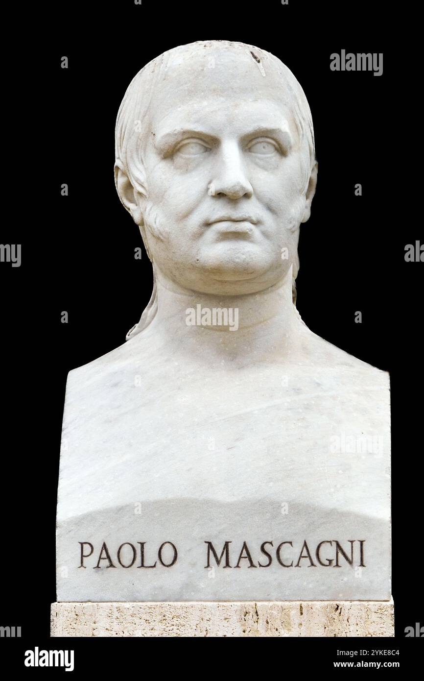 Paolo Mascagni (1755 - 1815) - medico e anatomista italiano. È noto soprattutto per aver pubblicato la prima descrizione completa del sistema linfatico Foto Stock