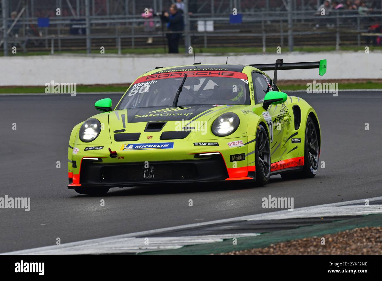 Lee Mowle, Team Parker Racing, Porsche 911 GT3 Cup, Porsche Carrera Cup Gran Bretagna 2024, una singola serie di marchi con tutti i piloti che pilotano Porsche 9 Foto Stock