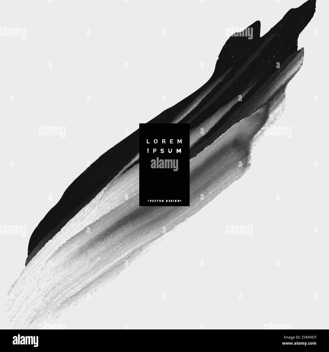 In vernice nera brish corsa sfondo ad acquerello Illustrazione Vettoriale