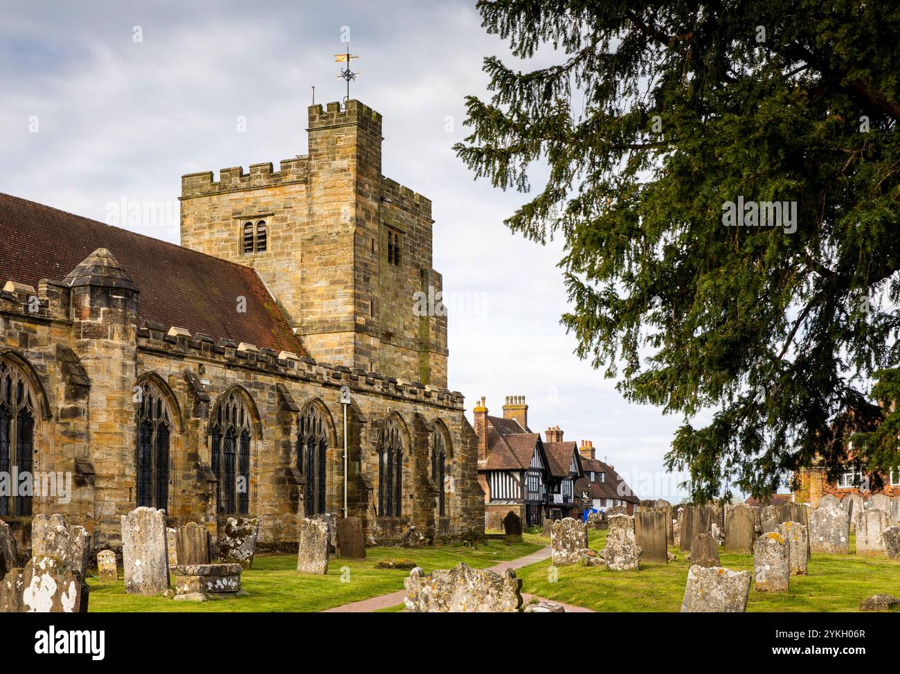 UK, Kent, Weald of Kent, Goudhurst, chiesa di St Mary Foto Stock