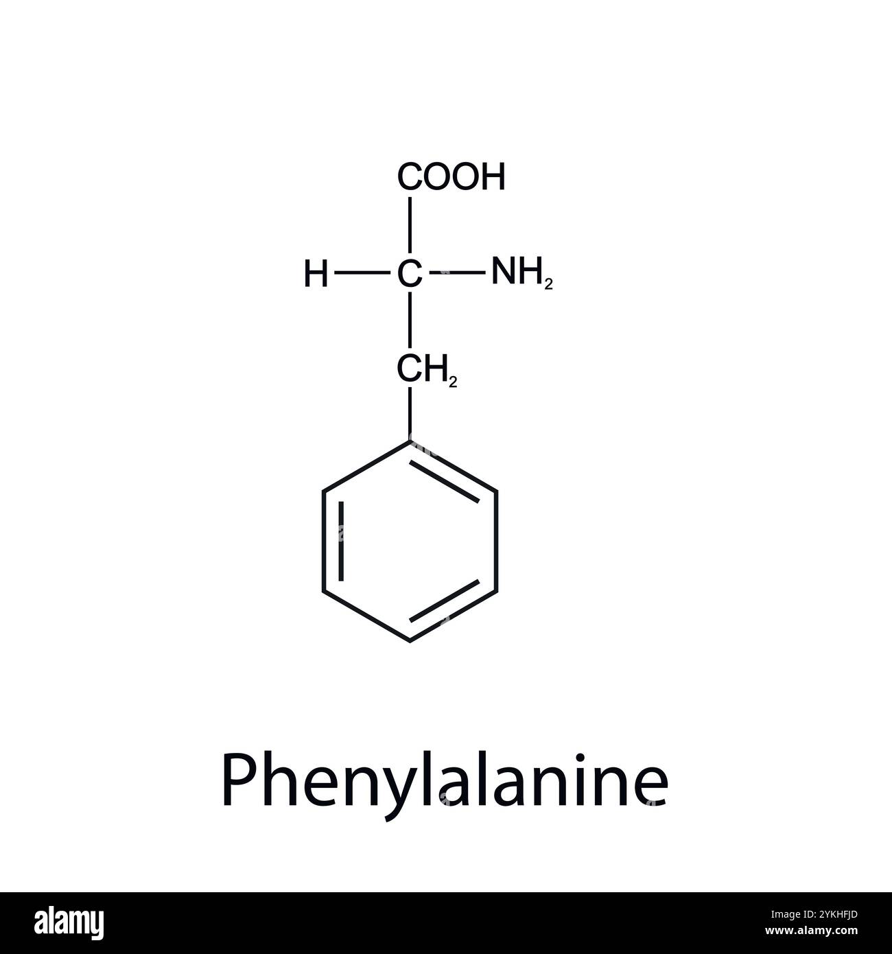 Formula chimica di asparagina. Aminoacidi essenziali. Chimica organica. Vettore. Illustrazione Vettoriale