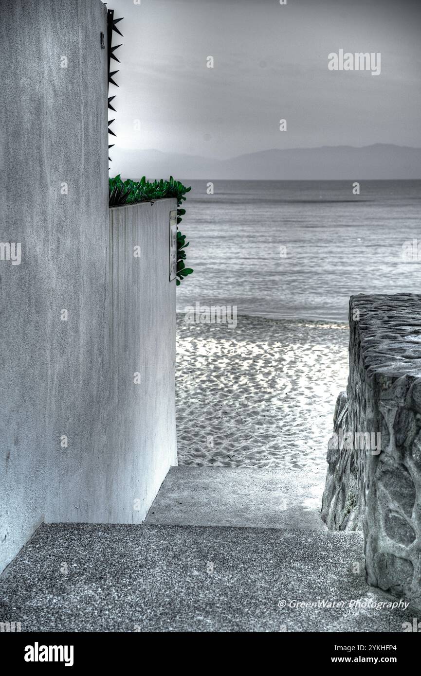 A pochi passi dalla spiaggia Foto Stock