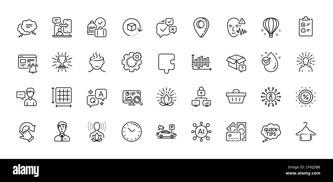 Pacchetto icone Info, onda vocale e linea temporale telefono. Per applicazioni Web. Icone di linea. Vettore Illustrazione Vettoriale
