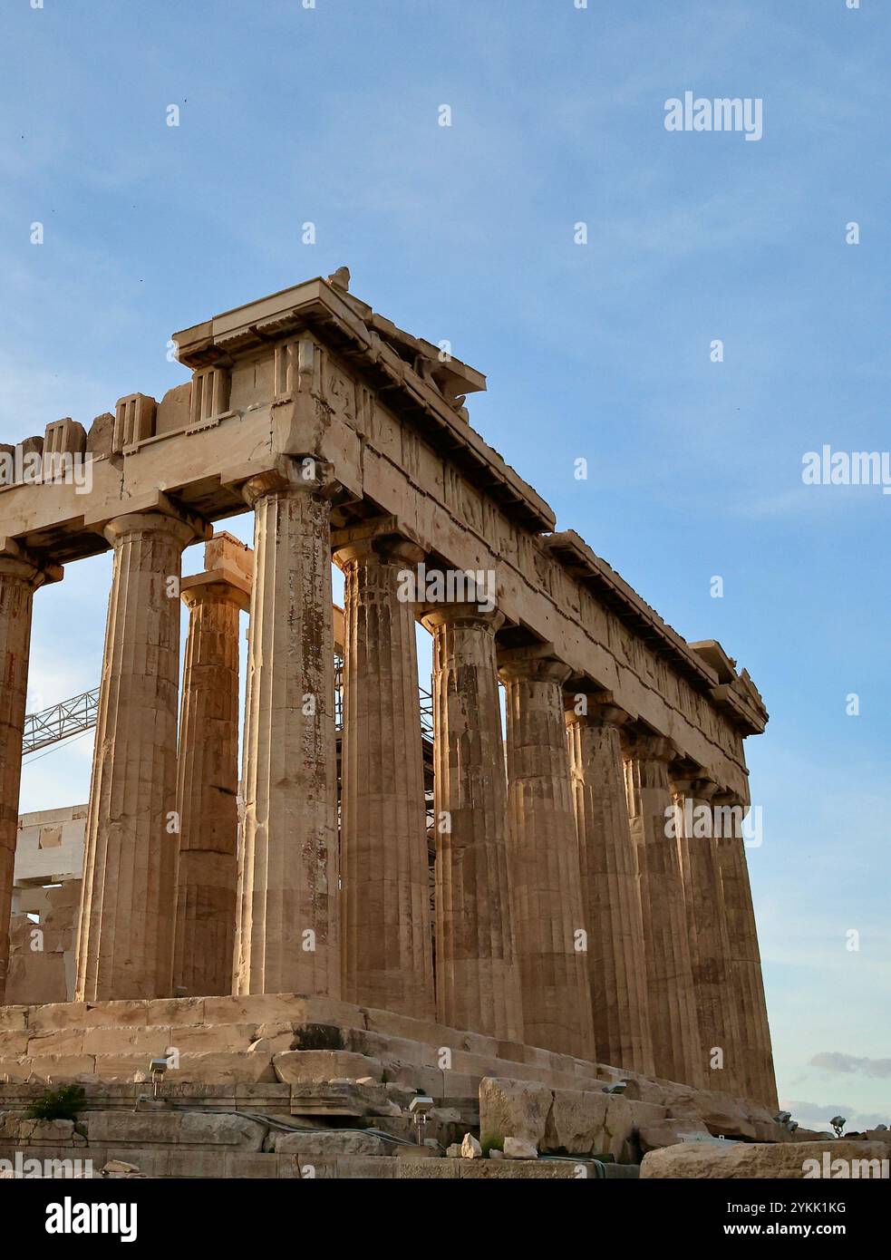 Collina dell'Acropoli, incluso il Partenone e altre strutture Foto Stock