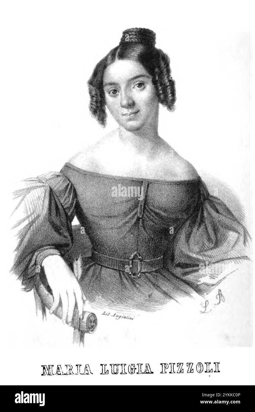 Bonafede - Cenni biografici e ritratti d'insigni donne bolognesi (pagina 82 raccolto). Foto Stock