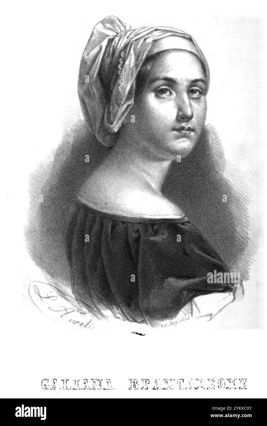 Bonafede - Cenni biografici e ritratti d'insigni donne bolognesi (pagina 94 raccolto). Foto Stock