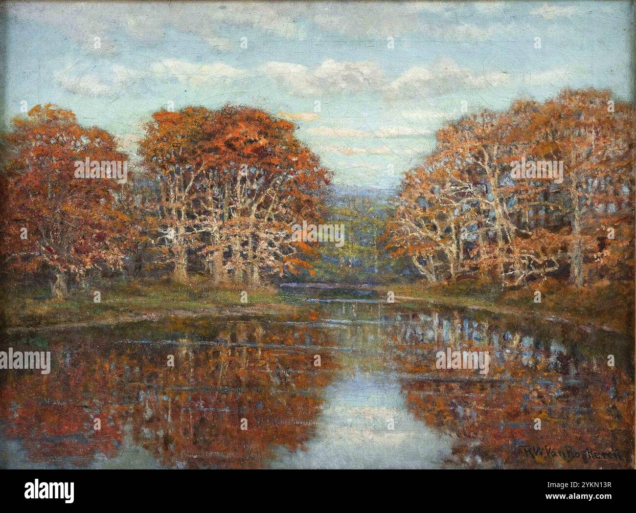 Paesaggio autunnale di Robert Ward van Boskerck. Foto Stock