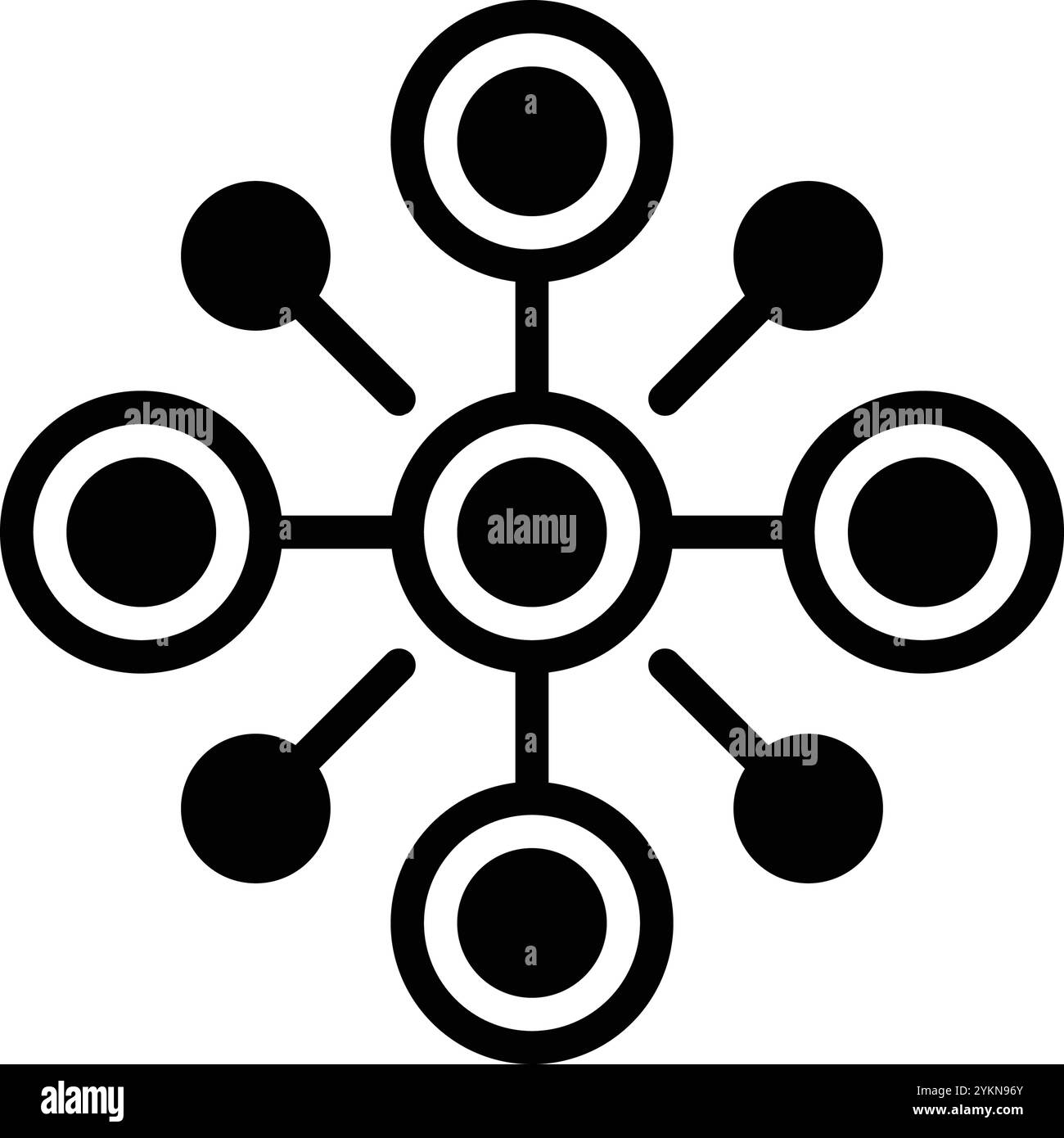 Icona per rete, Web Illustrazione Vettoriale