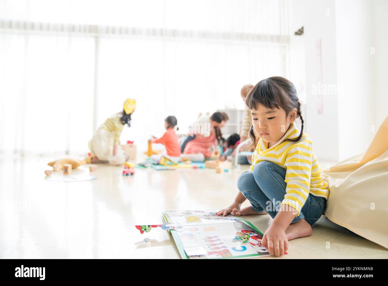Ragazza della scuola materna Foto Stock