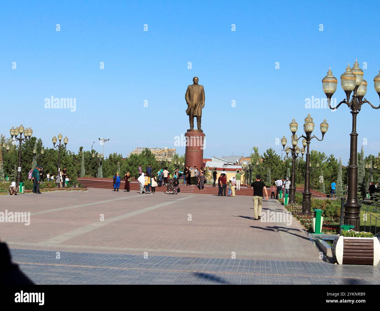 Statua di Amir Timur Foto Stock