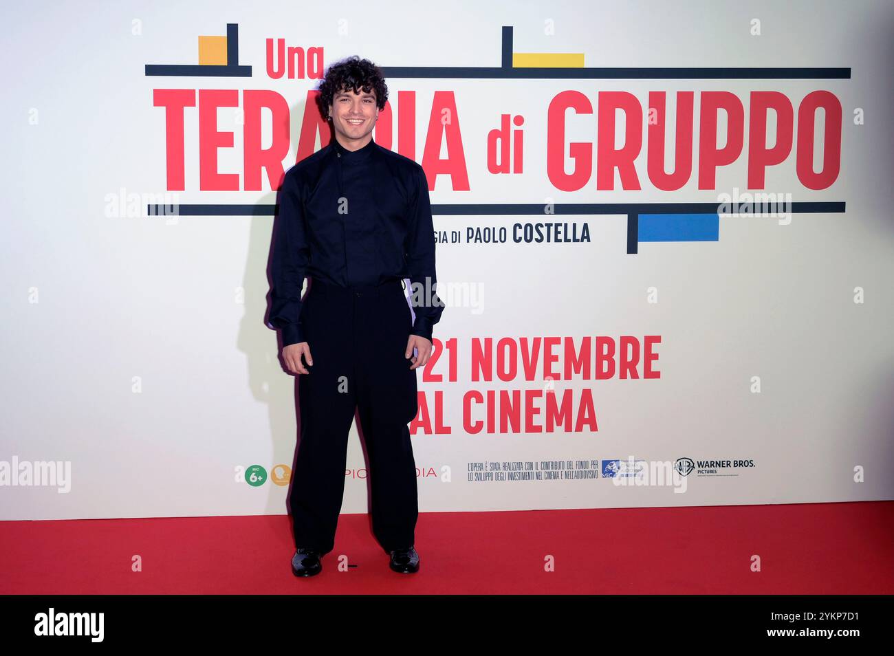 Leo Gassmann bei der Premiere des Kinofilms 'una Terapia di gruppo' in The Space moderno Cinema. ROM, 18.11.2024 Foto Stock