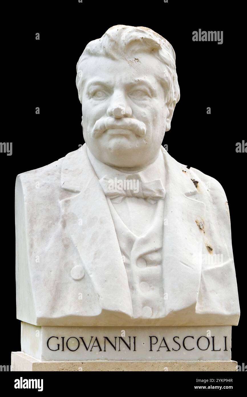 Giovanni Pascoli (1855 – 1912) è stato poeta e critico letterario italiano. Figura emblematica della letteratura italiana della fine del XIX secolo Foto Stock