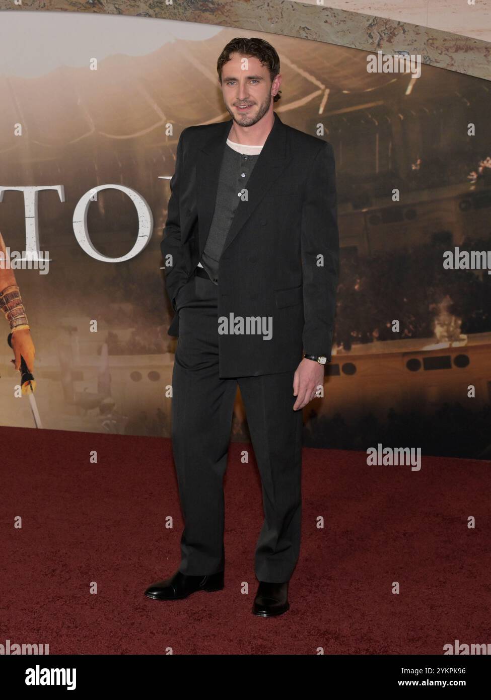 18 novembre 2024, Hollywood, California, USA: Paul Mescal partecipa alla prima di Los Angeles di ''Gladiator II' (immagine di credito: © Billy Bennight/ZUMA Press Wire) SOLO PER USO EDITORIALE! Non per USO commerciale! Foto Stock