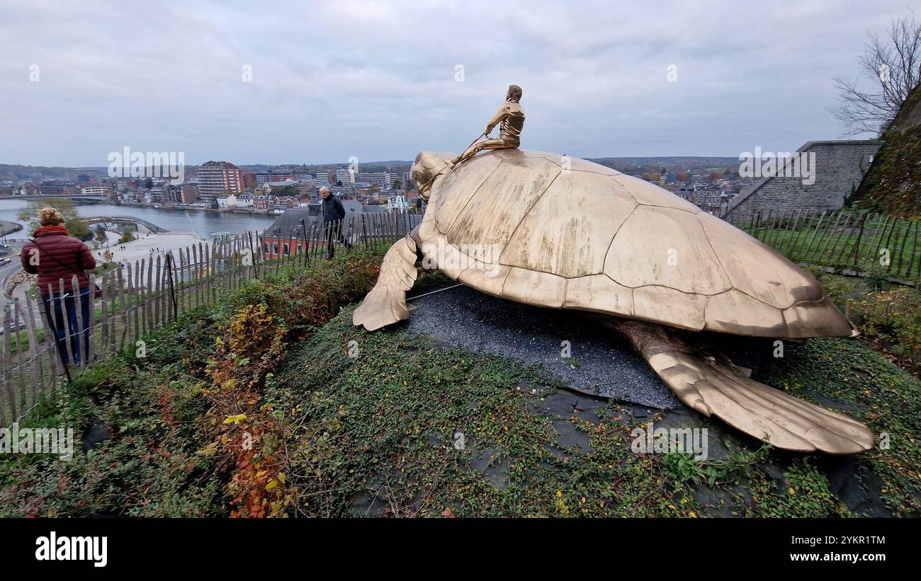 Utopia, opere di Jan Fabre, Namur, Belgio Foto Stock