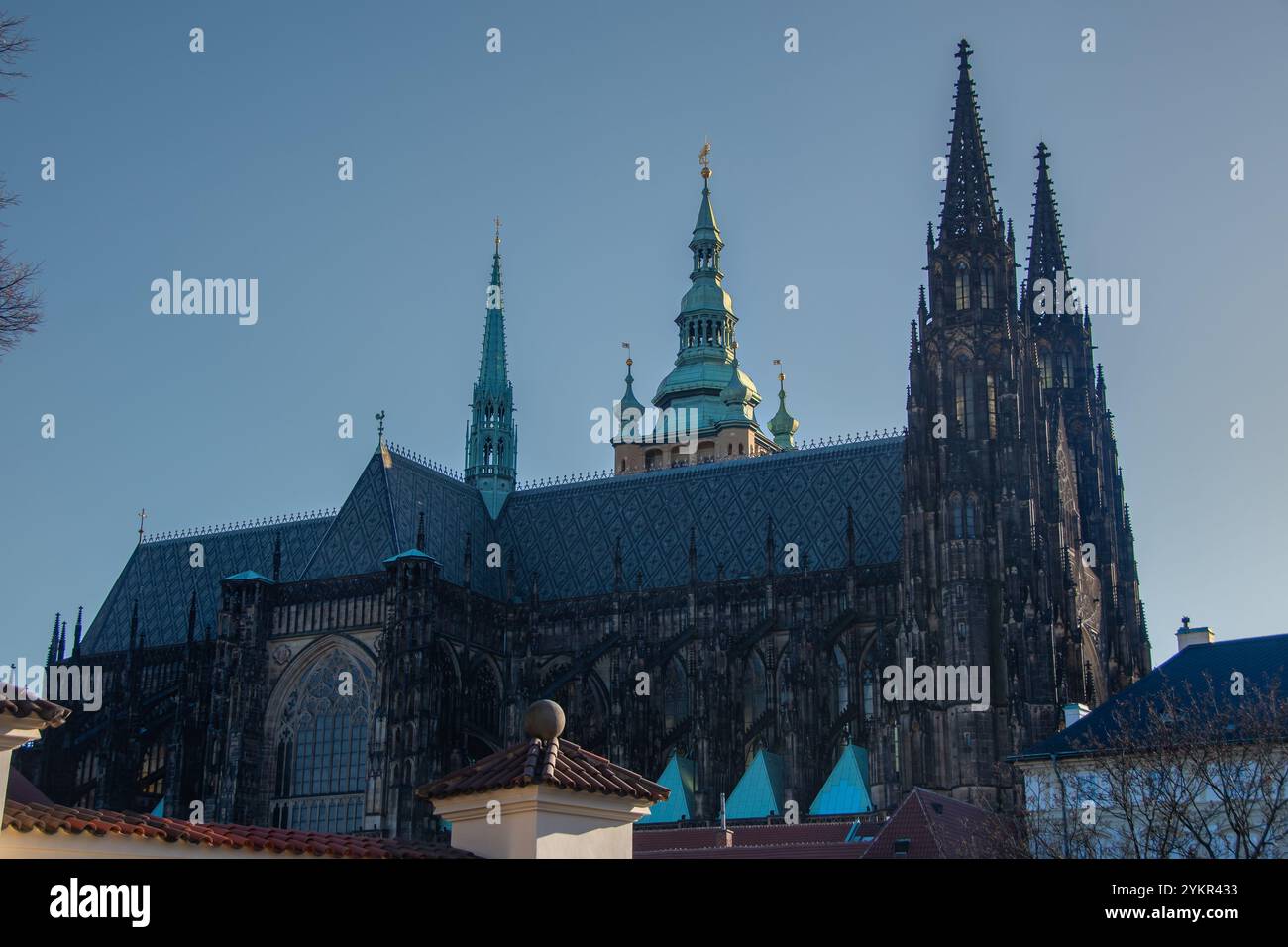 La Cattedrale di San Vith a Praga Foto Stock