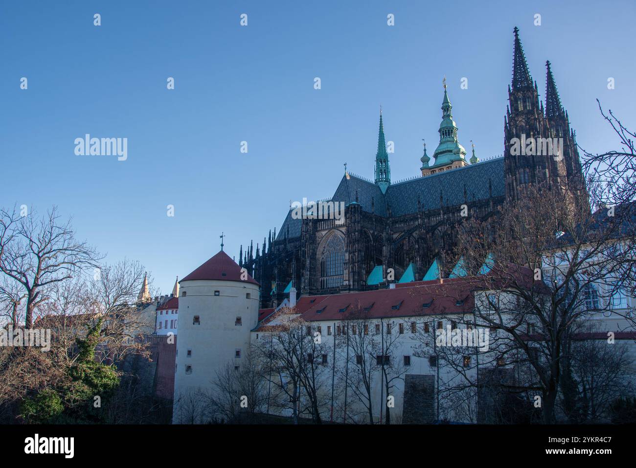 La Cattedrale di San Vith a Praga Foto Stock
