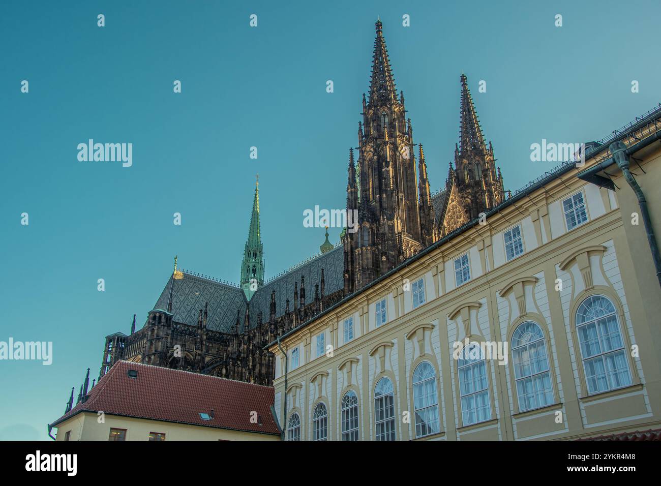 La Cattedrale di San Vith a Praga Foto Stock