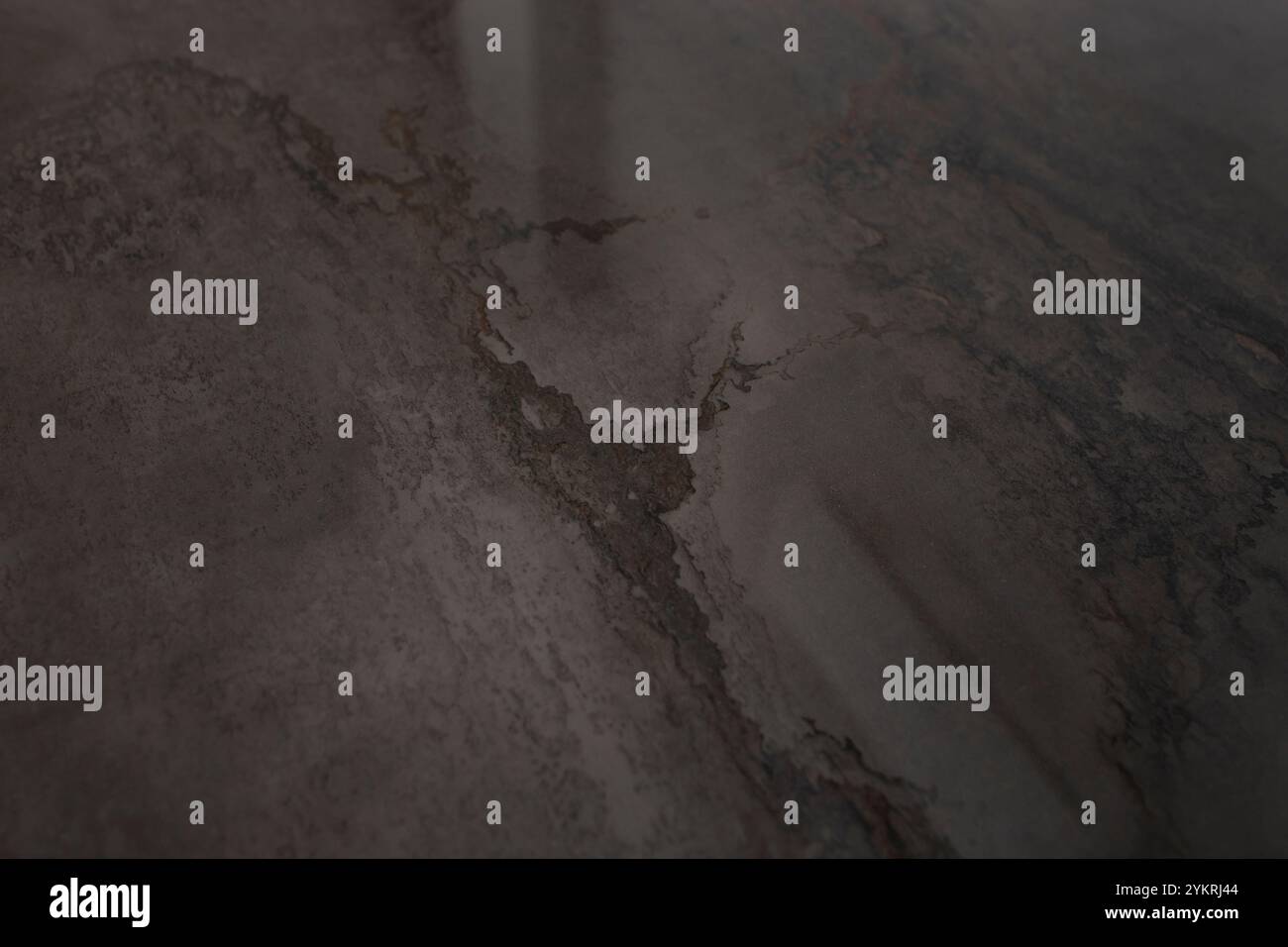 Motivo in marmo in un tavolo da pranzo lucido, primo piano, dettagli astratti Foto Stock