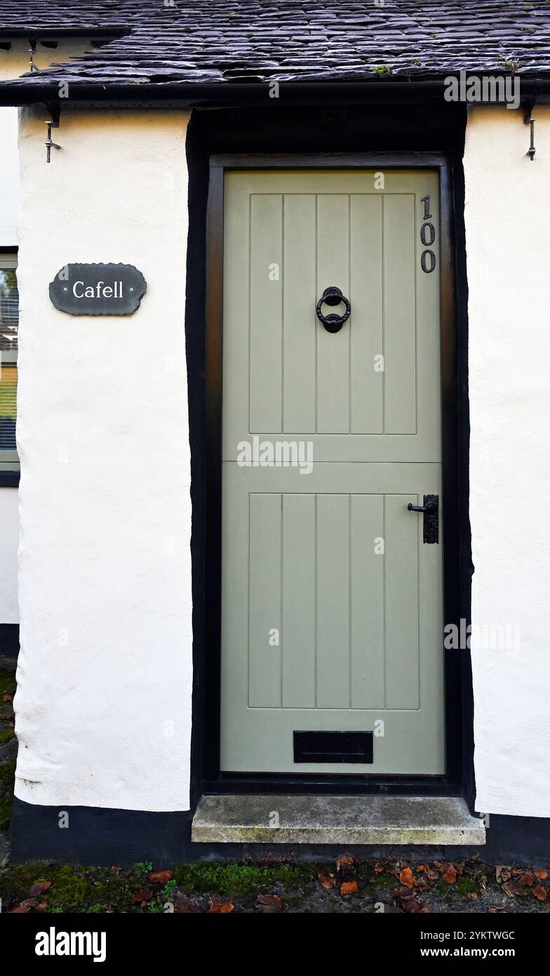 Nome della casa. Cafell. 100 Captain French Lane, Kendal, Cumbria, Inghilterra, Regno Unito, Europa. Foto Stock