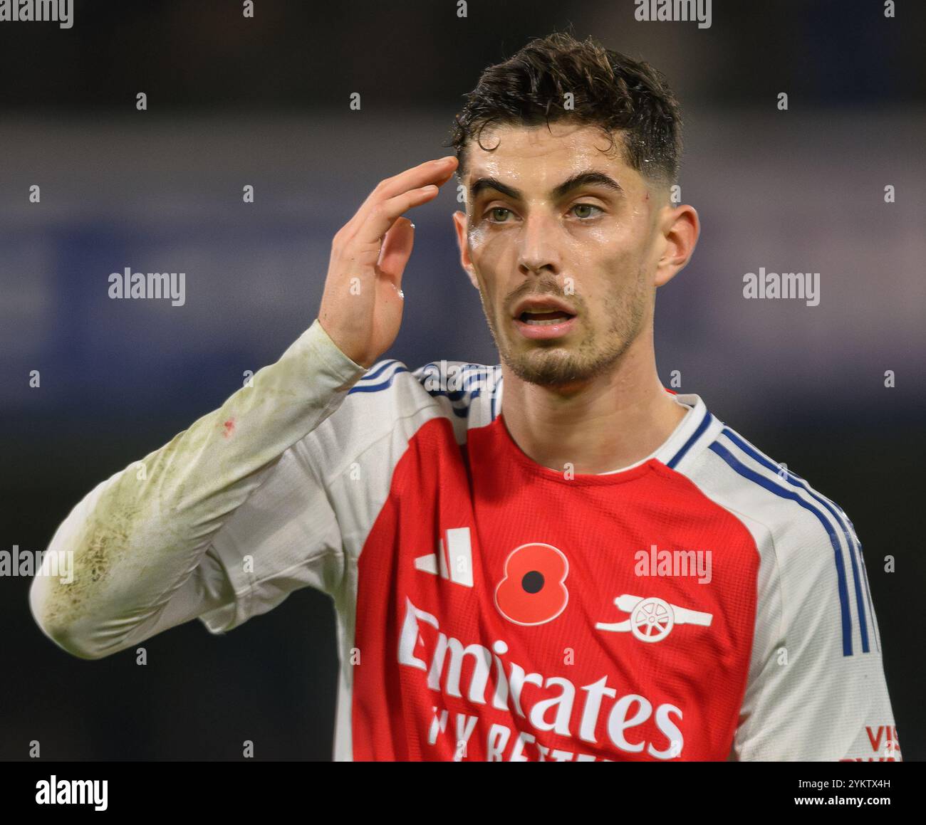 Chelsea V Arsenal - Premier League - Stamford Bridge - Londra. Kai Havertz dell'Arsenal in azione. Foto : Mark Pain / Alamy Live News Foto Stock