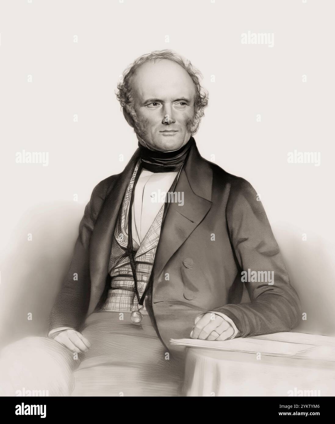 Sir Charles Lyell, i baronetto, 1797 – 1875, geologo scozzese Foto Stock