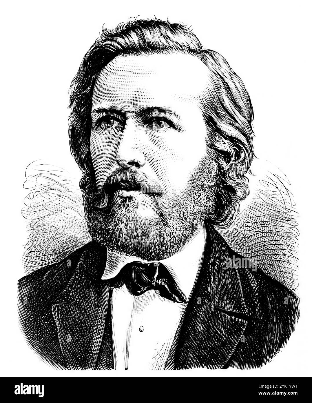 Ernst Heinrich Philipp August Haeckel, 1834 – 1919, zoologo tedesco, naturalista, eugenista, filosofo, medico, professore, biologo marino e artista Foto Stock