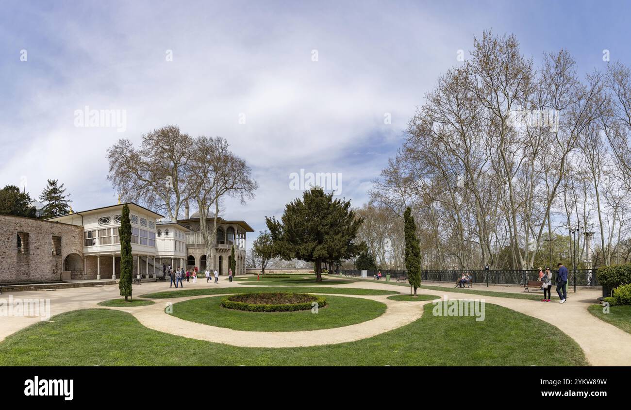 Una foto del cortile IV, parte del complesso del Palazzo Topkapi Foto Stock
