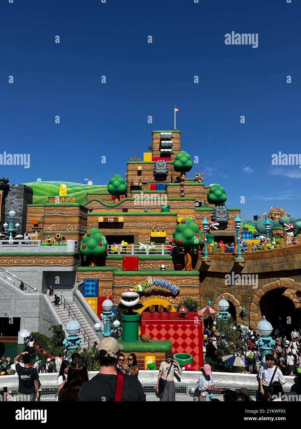 Super Mario World alla USJ - Immagine stock catturata con smartphone