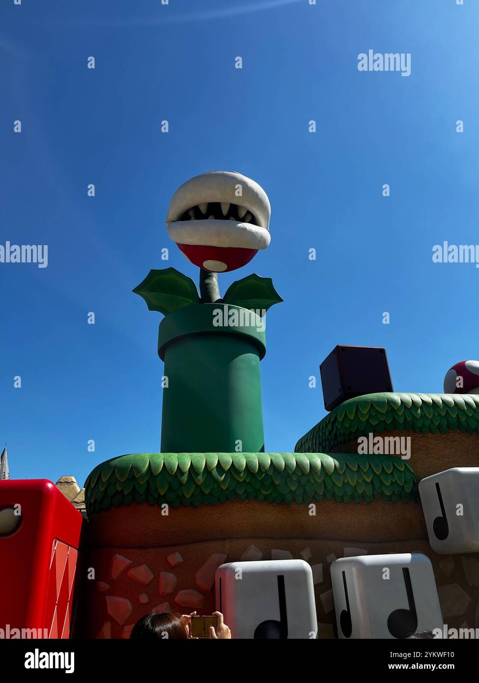 Super Mario World alla USJ - Immagine stock catturata con smartphone