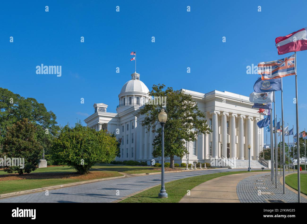 Alabama State Capitol Building, Montgomery, Alabama, STATI UNITI D'AMERICA Foto Stock