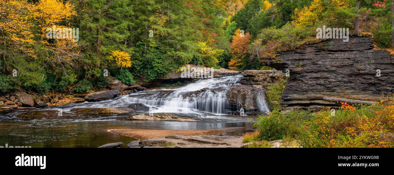 Swallow Falls, Swallow Falls State Park, Maryland Foto Stock