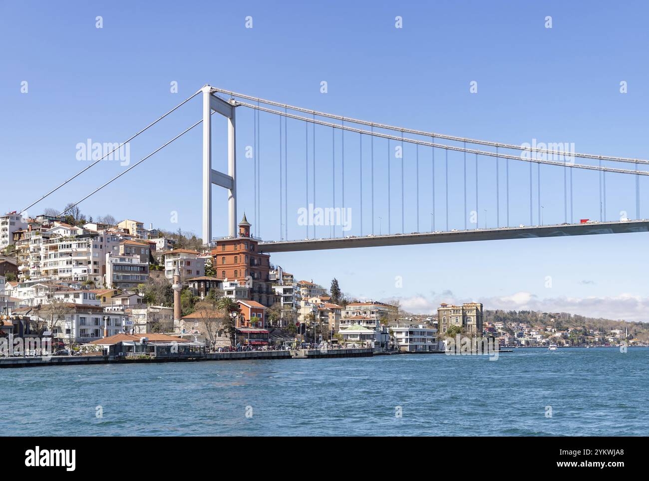 Una foto del ponte Fatih Sultan Mehmet Foto Stock