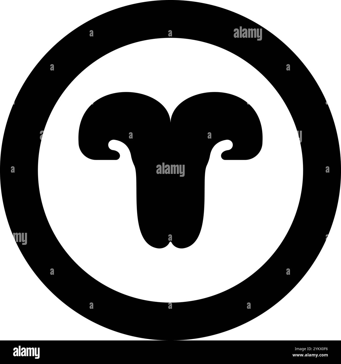 Icona di concetto veterinaria gatto a naso di gatto di gatto in cerchio, immagine vettoriale di colore nero rotondo, contorno pieno stile semplice Illustrazione Vettoriale