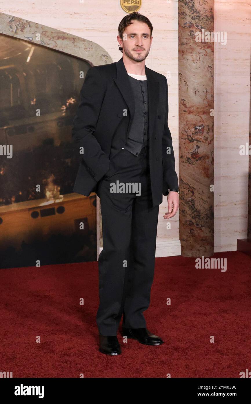 LOS ANGELES - 18 novembre: Paul Mescal al Gladiator II Los Angeles Premiere al TCL Chinese Theater IMAX il 18 novembre 2024 a Los Angeles, CA Foto Stock