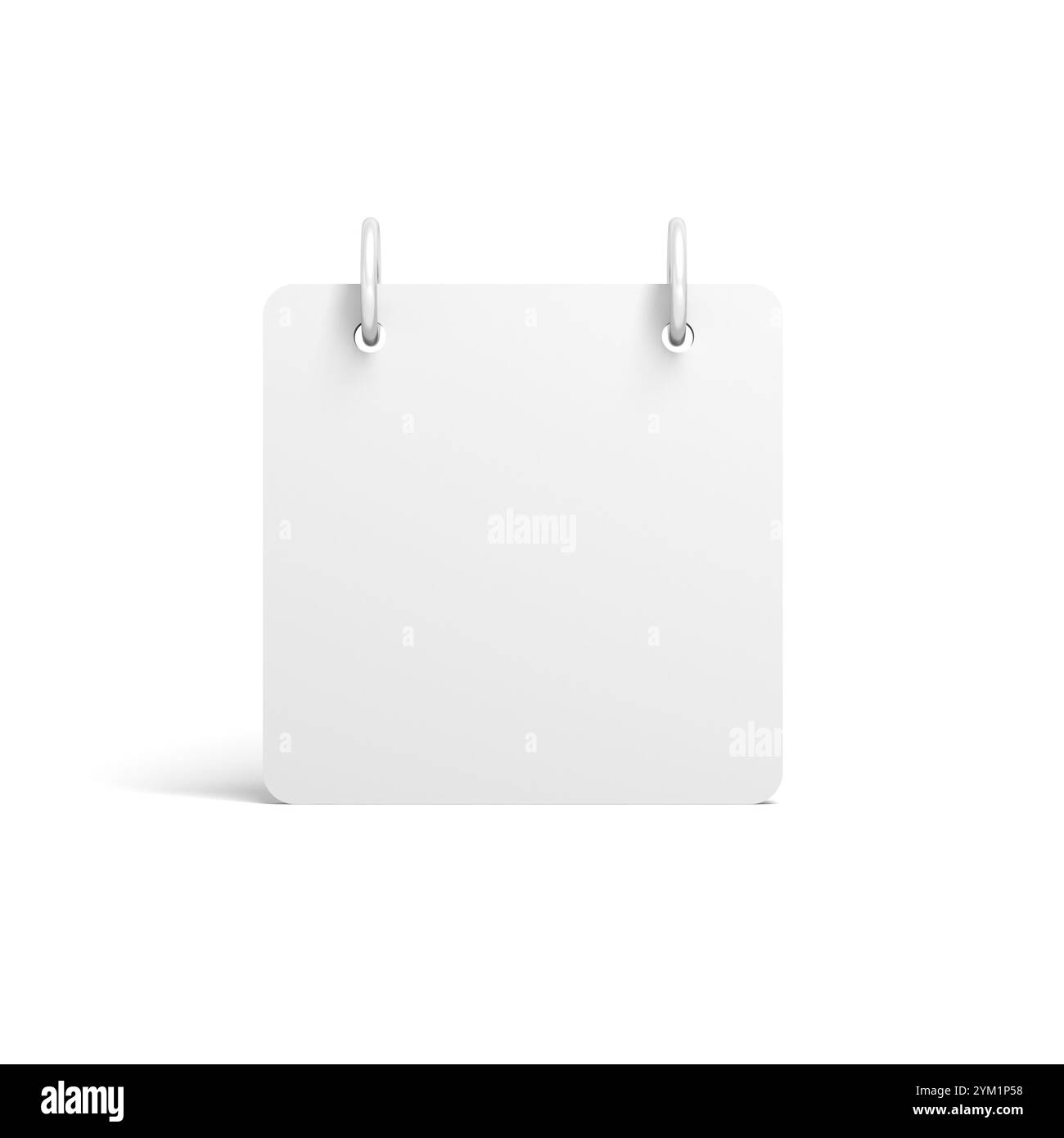 Calendario a spirale vuoto. Icona. illustrazione 3d. Foto Stock