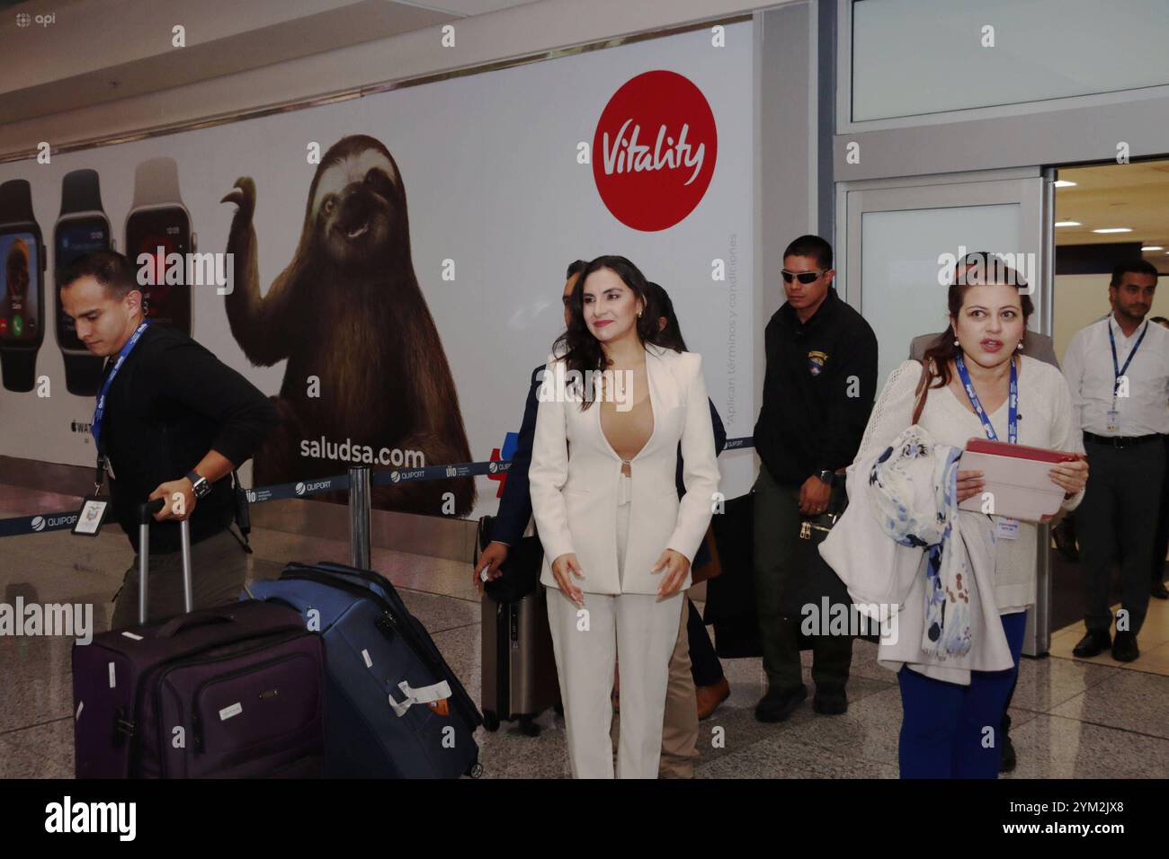 ARIIBO VERONICA ABAD Tababela, mercoledì 20 novembre 2024 Vice Presidente della Repubblica Veronica Abad, arriva all'aeroporto di Tababela, Mariscal Sucre Photos API Rolando Enriquez Tababela Pichincha Ecuador POL ARIIBO VERONICA ABAD 6e4f5a5f877b1b2506386706038a5f68 Copyright: XROLANDOxENRIQUEZx Foto Stock