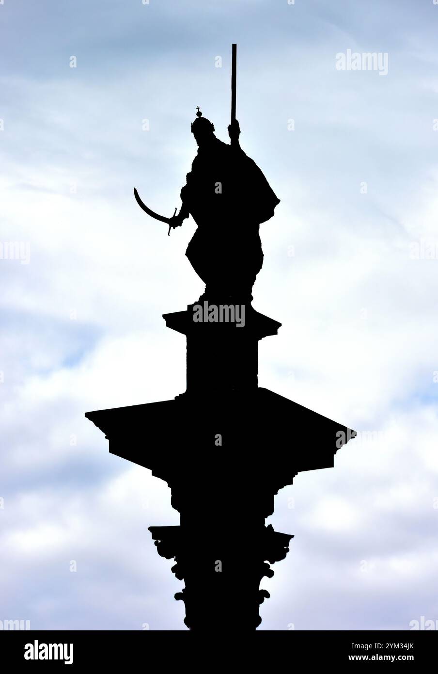 Colonna di Sigismondo, Kolumna Zygmunta, colonna e statua commemorano re Sigismondo III Vasa, Piazza del Castello, Varsavia, Polonia, Europa Foto Stock