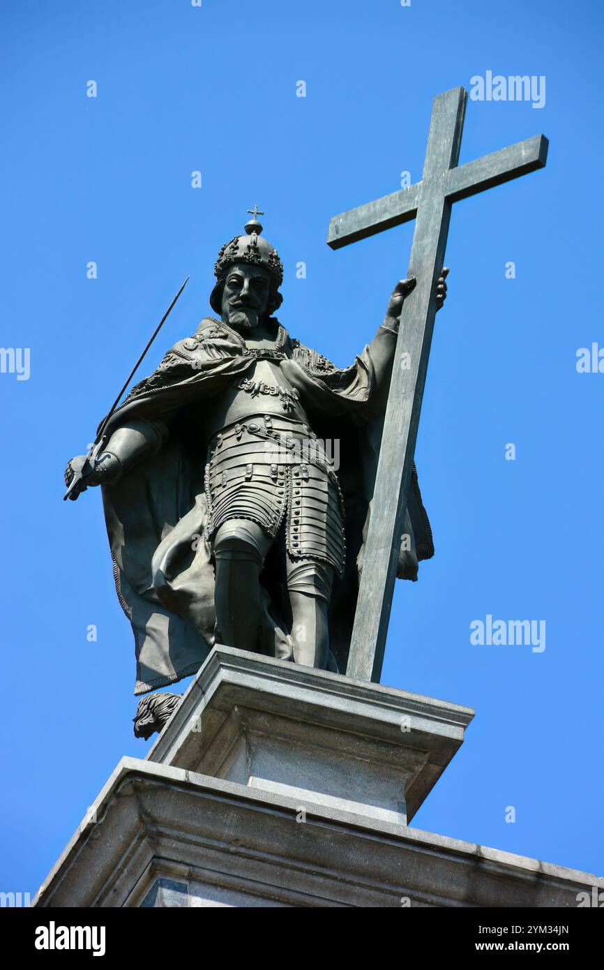 Colonna di Sigismondo, Kolumna Zygmunta, colonna e statua commemorano re Sigismondo III Vasa, Piazza del Castello, Varsavia, Polonia, Europa Foto Stock