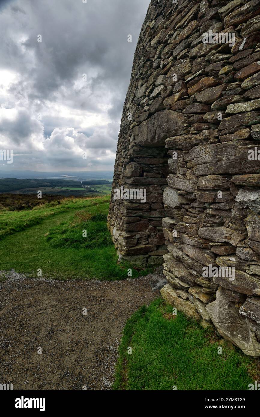 Grianan di Aileach, Stone Fort, Monument, Speenogue, Burt, County Donegal, Greenan Mountains, State-owned National Monument sotto la cura dell'Ufficio di Foto Stock
