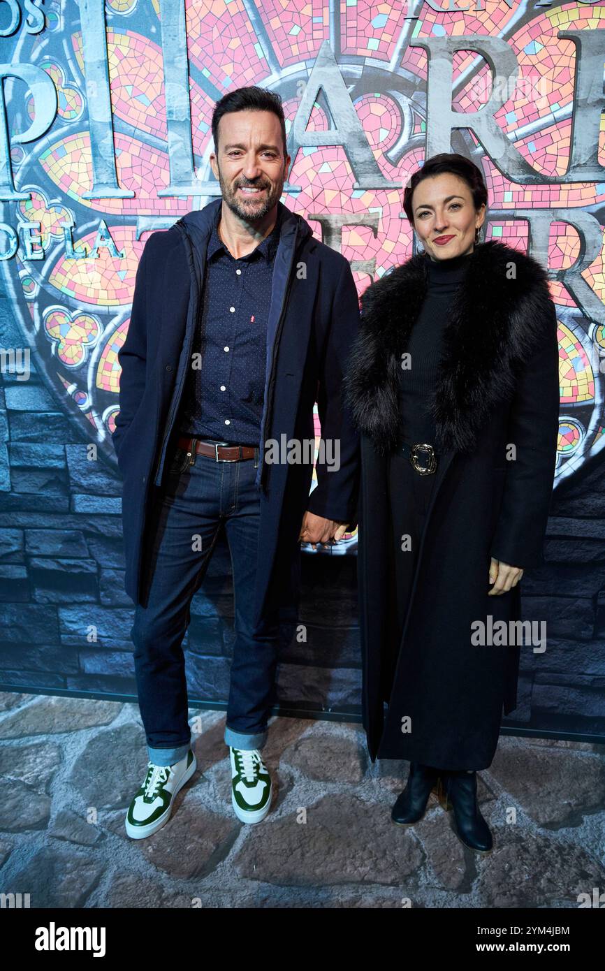 20 novembre 2024, Madrid, Madrid, Spagna: Pablo Puyol, Beatriz Mur partecipa alla prima mondiale del musical "The Pillars of the Earth" all'EDP Theatre il 20 novembre 2024 a Madrid, Spagna (Credit Image: © Jack Abuin/ZUMA Press Wire) SOLO PER USO EDITORIALE! Non per USO commerciale! Foto Stock
