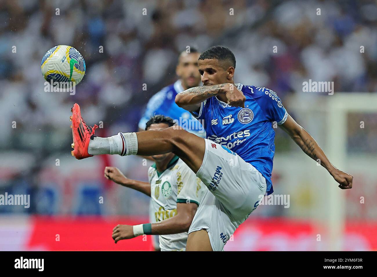 Salvador, Brasile. 20 novembre 2024. Luciano Juba di Bahia durante la partita tra Bahia e Palmeiras, per la serie A 2024 brasiliana, all'Arena fonte Nova Stadium, a Salvador il 20 novembre 2024. Foto: Heuler Andrey/DiaEsportivo/Alamy Live News crediti: DiaEsportivo/Alamy Live News Foto Stock