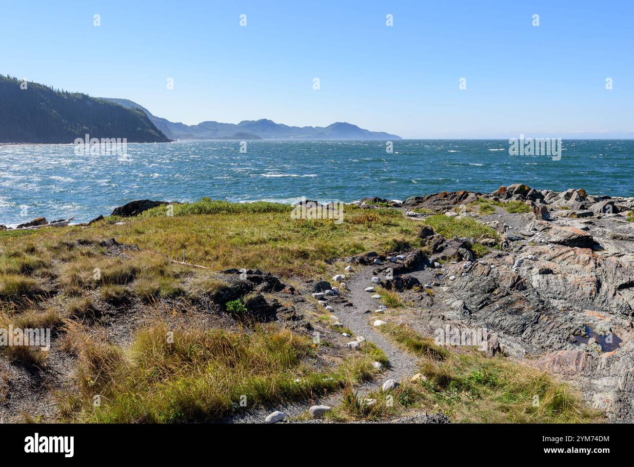 Cap-à-l’Orignal nel BIC National Park (Quebec, Canada) Foto Stock