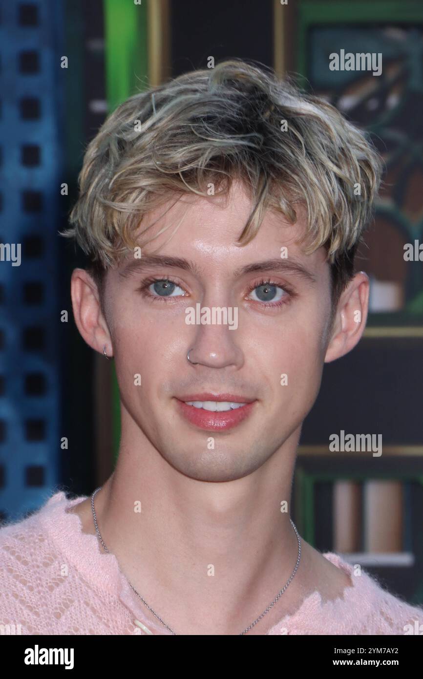 Troye Sivan 11/09/2024 la premiere di Los Angeles di "Wicked" tenutasi al Dorothy Chandler Pavilion di Los Angeles, CA foto di Izumi Hasegawa / Hollywood News Wire Inc Foto Stock