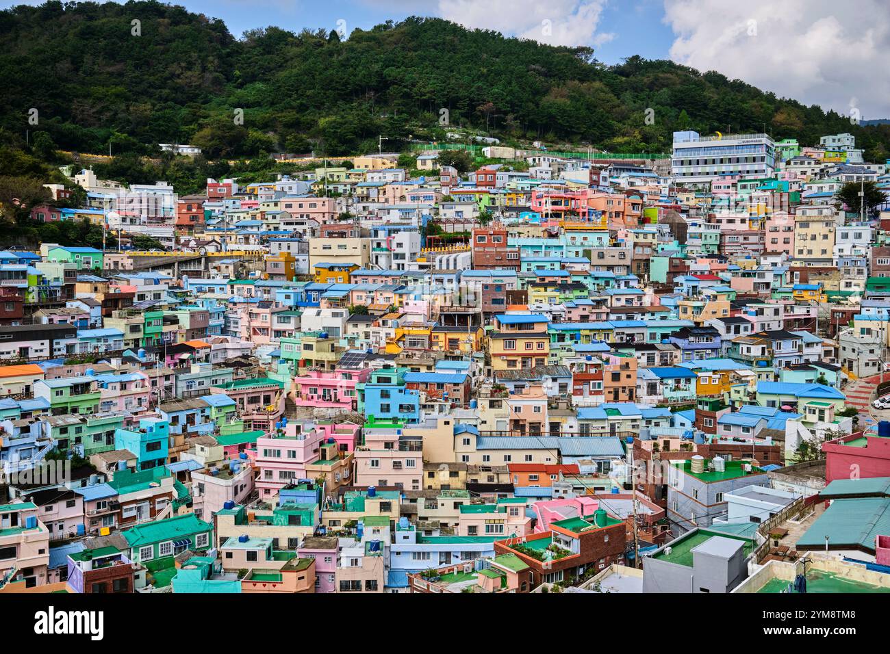 2024 settembre, villaggio culturale Gamcheon a Busan, Corea del Sud Foto Stock