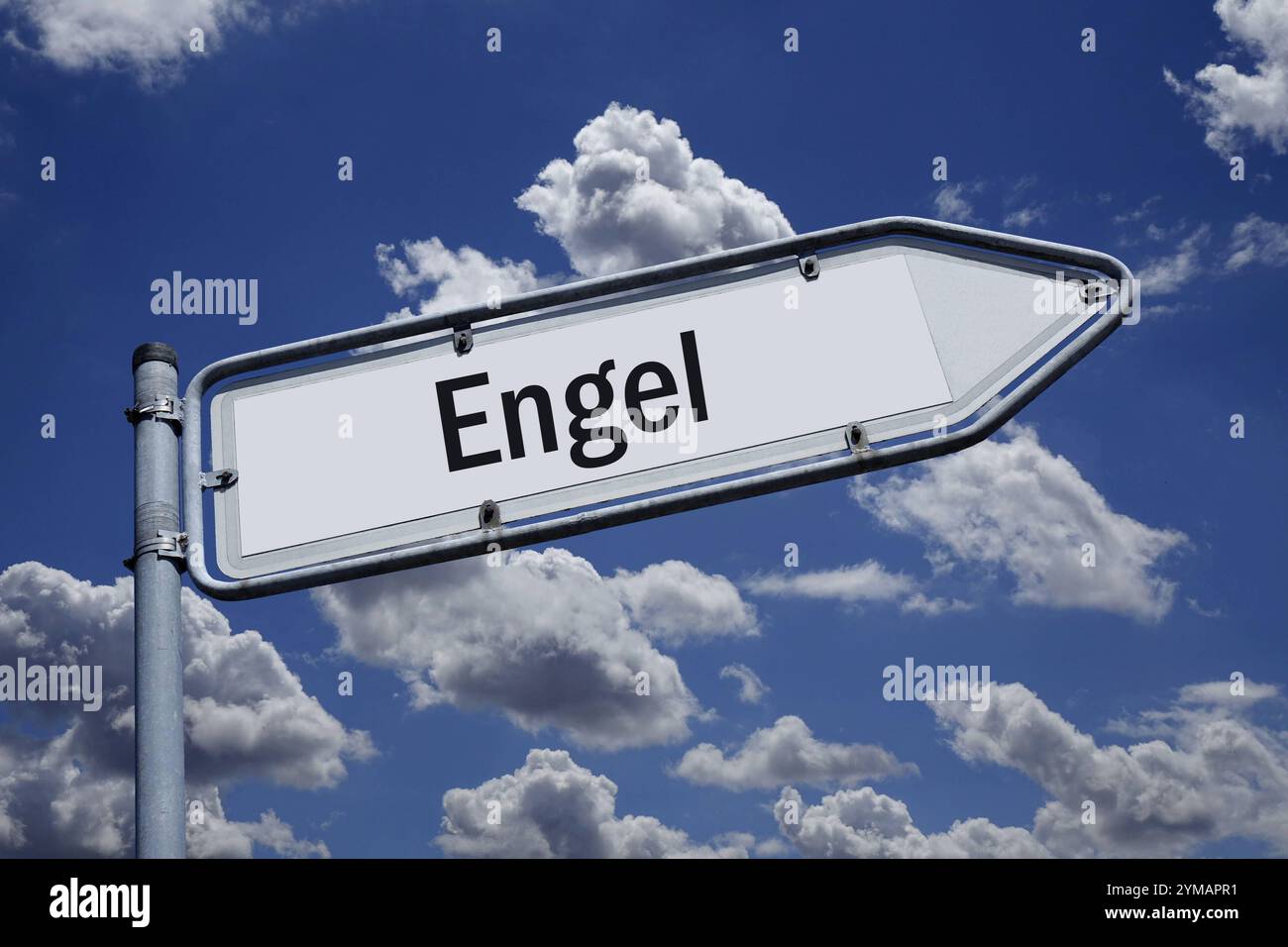 Wegweiser nach oben mit Schriftzug Engel Wegweiser nach oben mit Schriftzug Engel, 21.11.2024, Borkwalde, Brandeburgo, Auf einem Wegweiser befindet sich der Schriftzug Engel. *** Signpost verso l'alto con angeli di lettere Signpost verso l'alto con angeli di lettere, 21 11 2024, Borkwalde, Brandeburgo, su un cartello c'è l'angelo di lettere Foto Stock